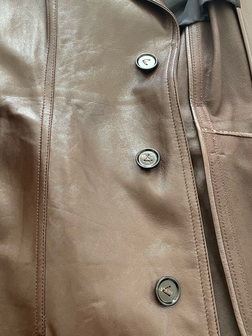 Bottega Veneta Brown Leather Belted Trench Coat (NWT) - Picture 8 of 13